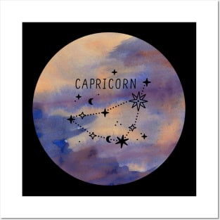 Capricorn Zodiac Posters and Art